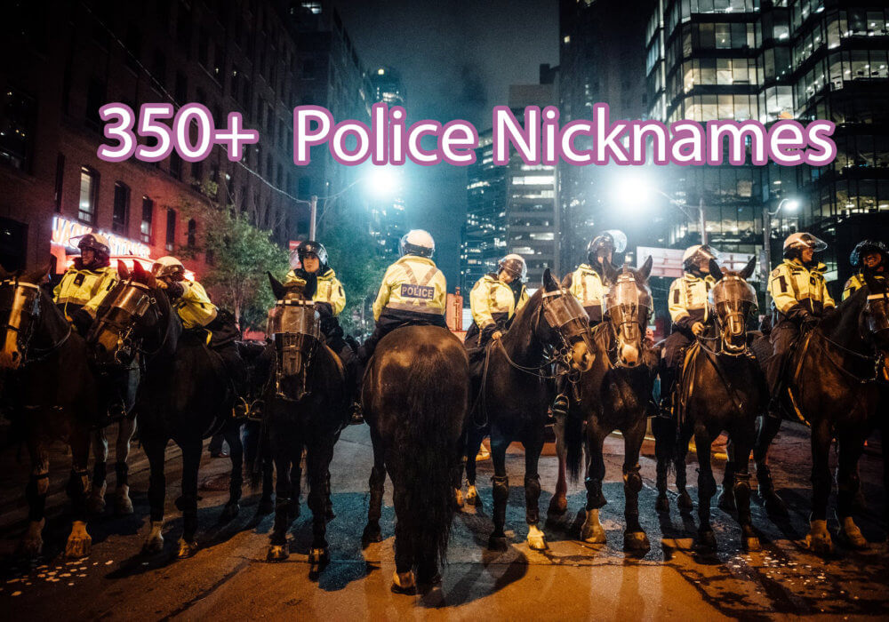 350+ Police Nicknames